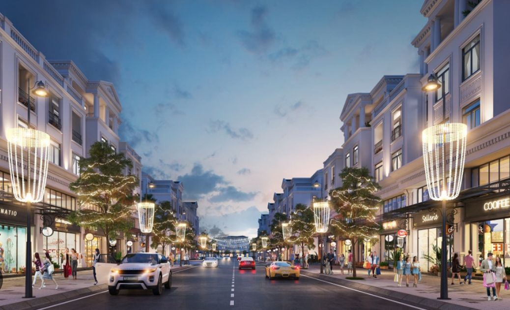 Bán nhà phố shophouse The Times Avenue Vinhomes Cổ Loa, hướng Đông, DT 90m2, giá tốt